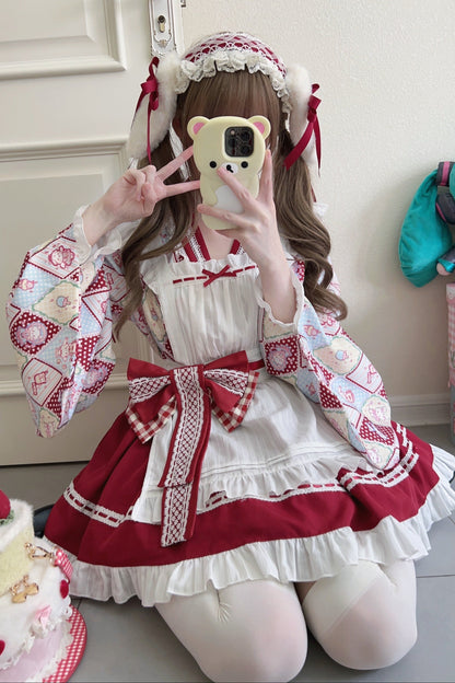 Retro Maid Cafe Japanese Lolita Set