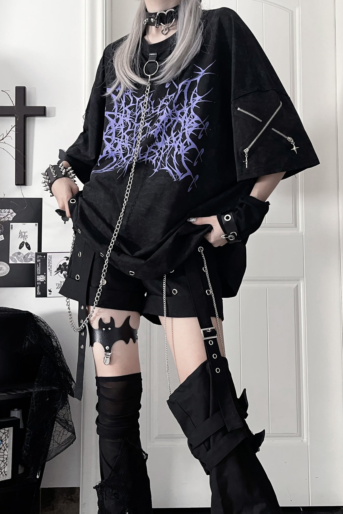 Subculture Dark Circle Spider Tops