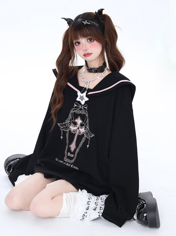 Star Sweet Gar Sailor Long Mine Top