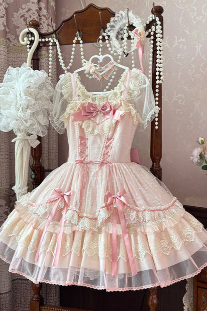 Vestido Lolita con lazo dulce de la casa de caramelos