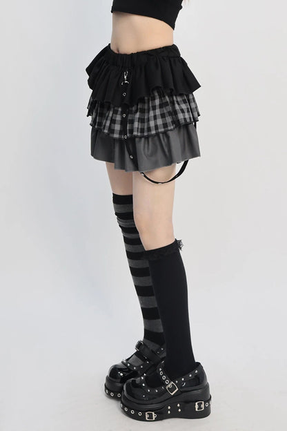 Zipper Dark Core Punk Skirt