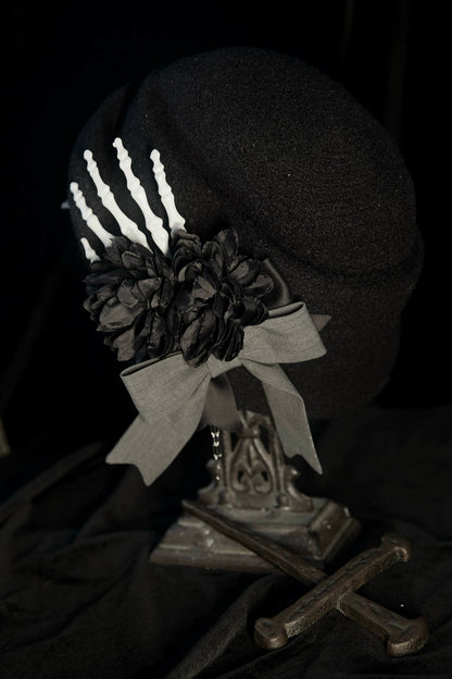 【予約商品】ゴシックロリータハット+ネックレス+ブローチ