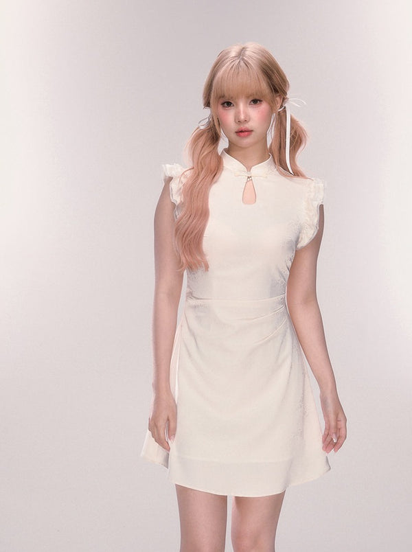 パステルスイートフレンチガーリータイトワンピース