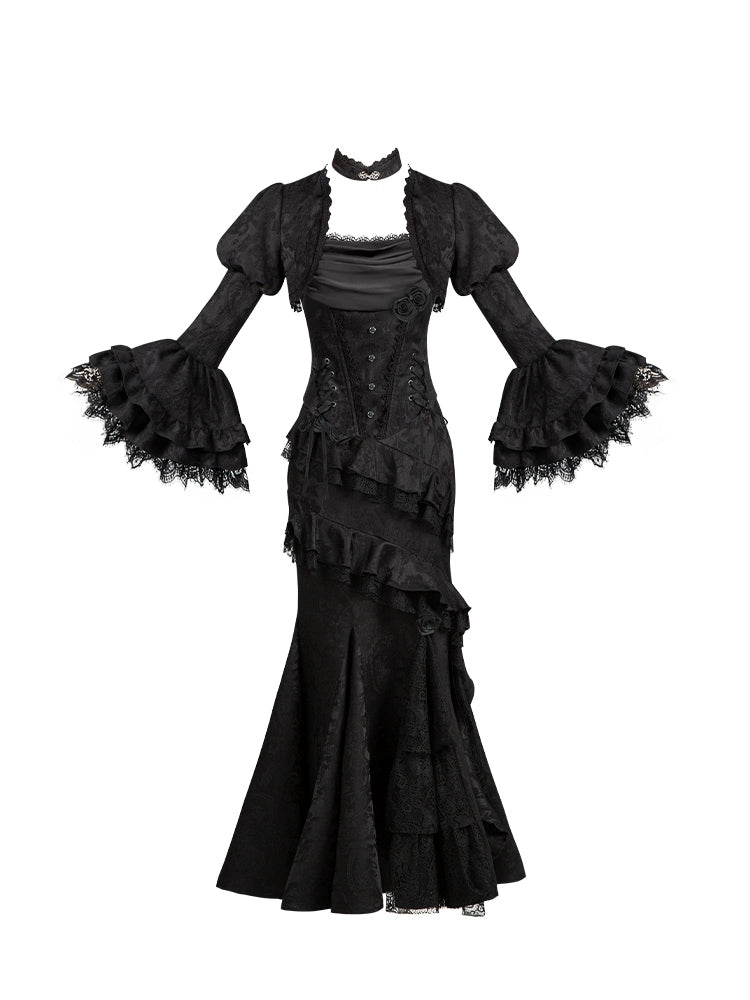 【予約商品】ソーサレスコルセットアンサンブルロリータセットアップ