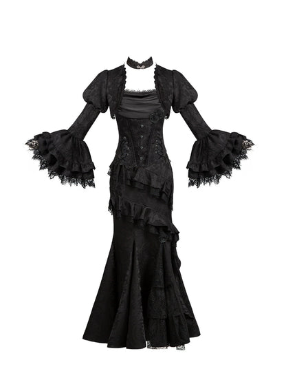 【予約商品】ソーサレスコルセットアンサンブルロリータセットアップ