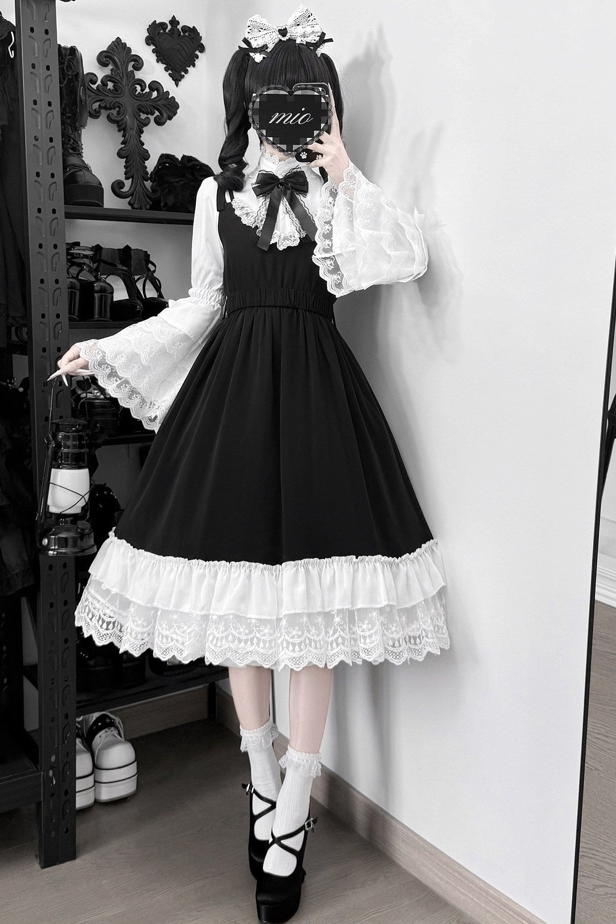 Moonlight Mermaid Lace Shirt and Dress Set-Up