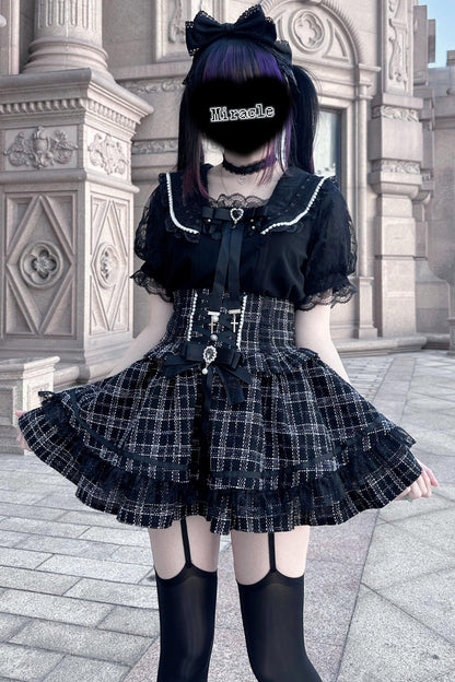 [Pre-Order] Lace Sailor Collar Jirai Kei Blouse