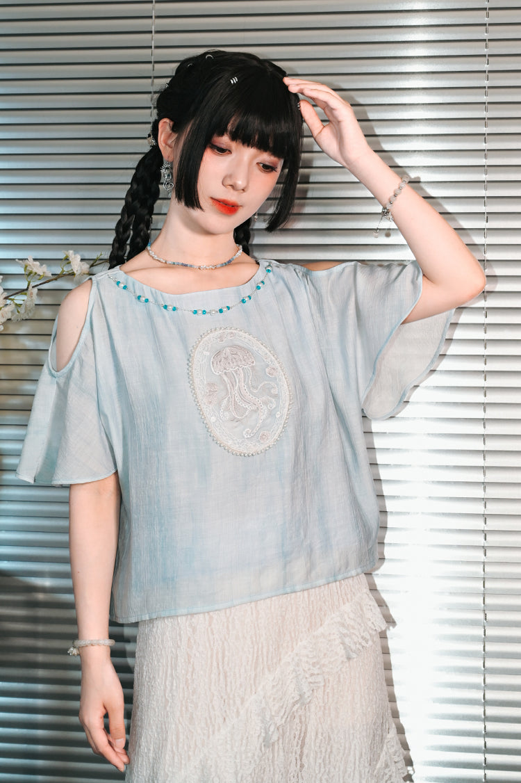 エキセントリックハウスオフショルダートップス