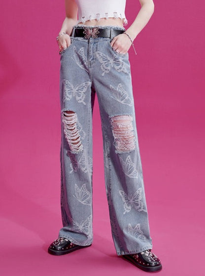 American butterfly jeans