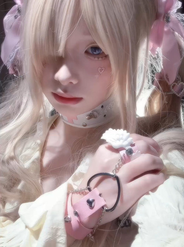 Angel Kaiwai] Aqua Leather Bracelet