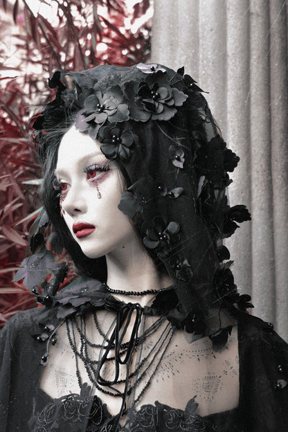 Thriller Gothic Hooded Cape Jacket