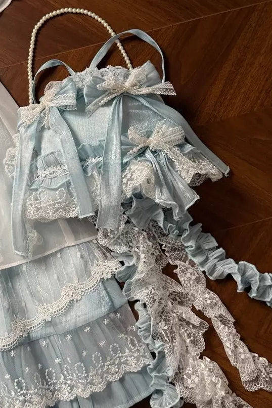 Floating Dream Lace Dress + Skirt + Bag