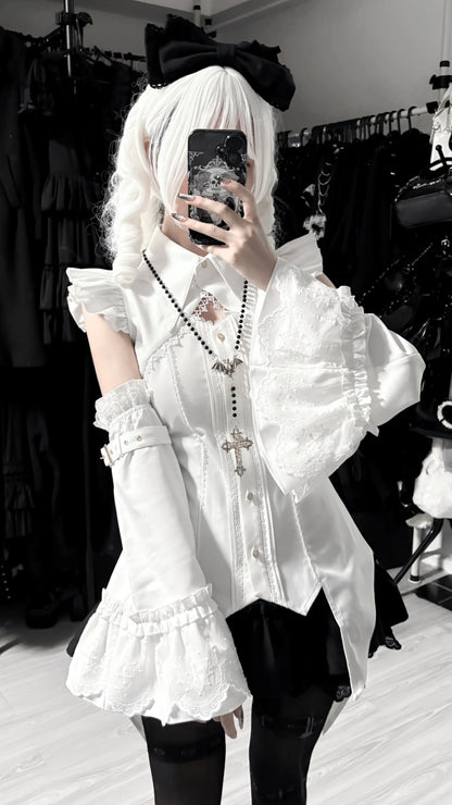 Ärmelloses Gothic-Oberteil
