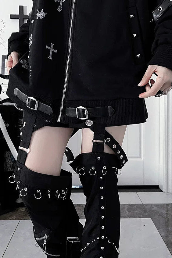 次文化暗黑十字架連帽衫