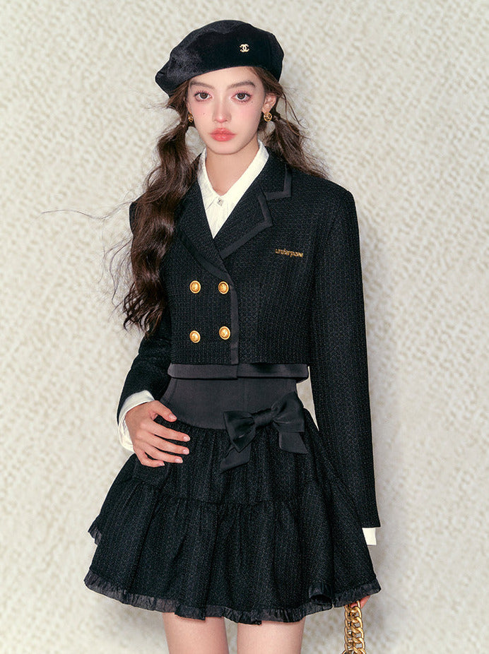 Black Gold Double Breaest Jacket + High West Ribbon Chu Chukart Suit [예약 제품]