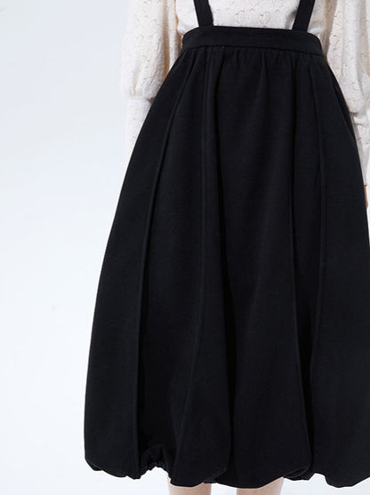 Black balloon suspension skirt