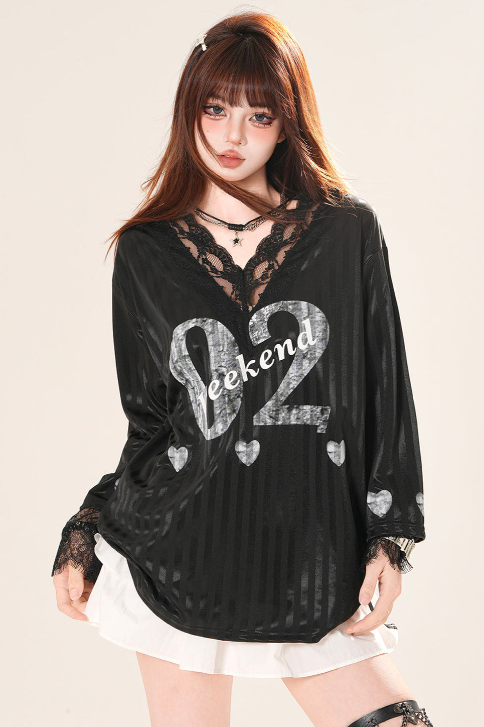 ブリティッシュパステルVネックTシャツ