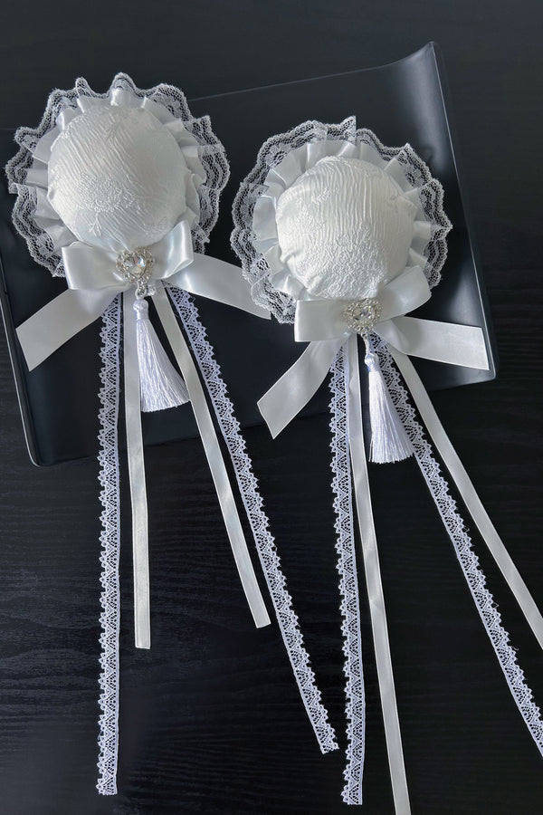 【予約商品】地雷チャイナスタイトップス＋フリルパンツ＋アクセサリー