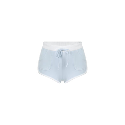 ワンショルダーアイスカラートップス+ショートパンツ