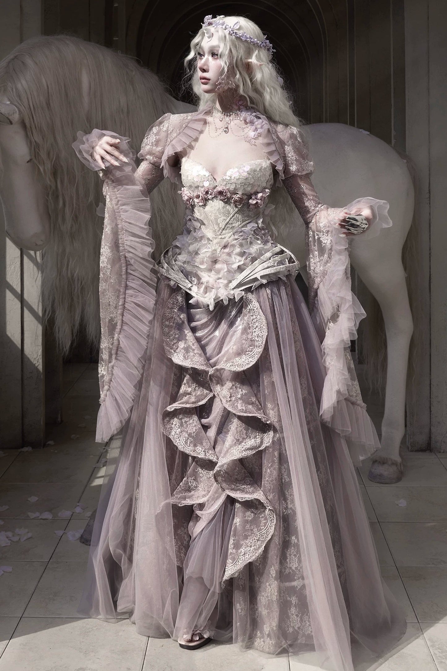 Moonlight Lace Fairy Top