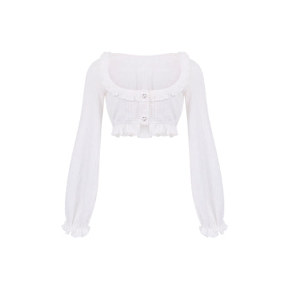 スイートチェリーショートカーディガン+ドレス+インナーパンツ