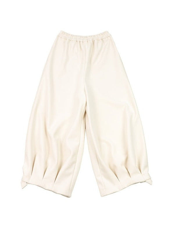 Loose Casual Bloomers Wool Nine Point Pants