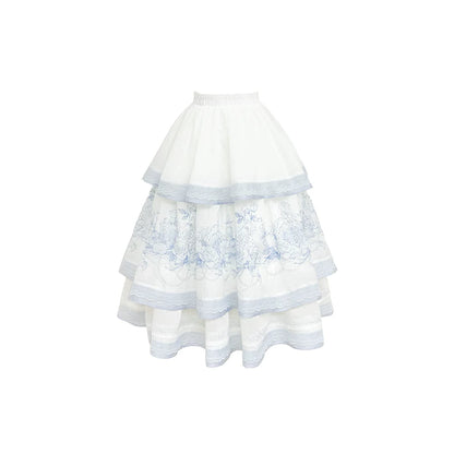 Gonna + top + accessori da principessa fata estiva