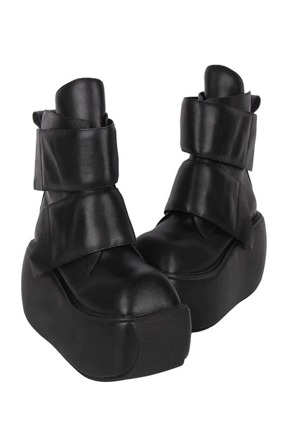 Dark Punk Mid-Calf Boots