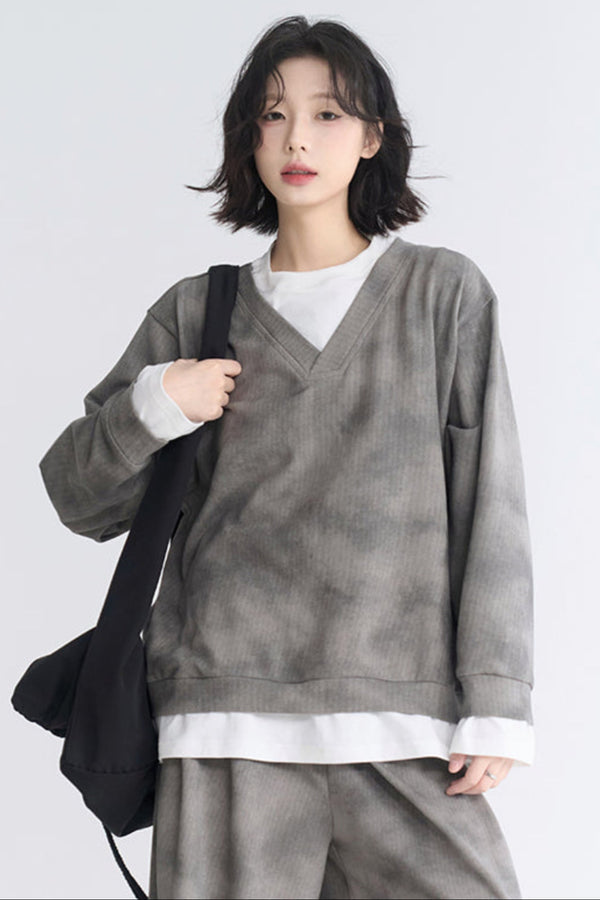 ミュージアムスタイルリラックストップス＋ルーズパンツ