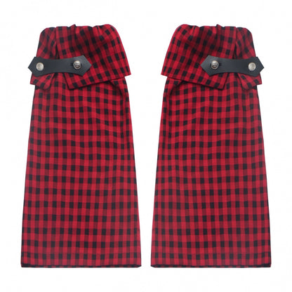 レースカラーオーバートップス＋バルーンスカート＋ロングパンツ＋レッグウォーマー