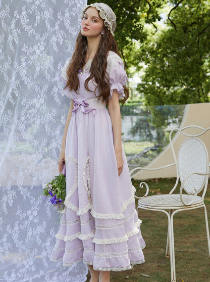 Purple Frill Princess Dress