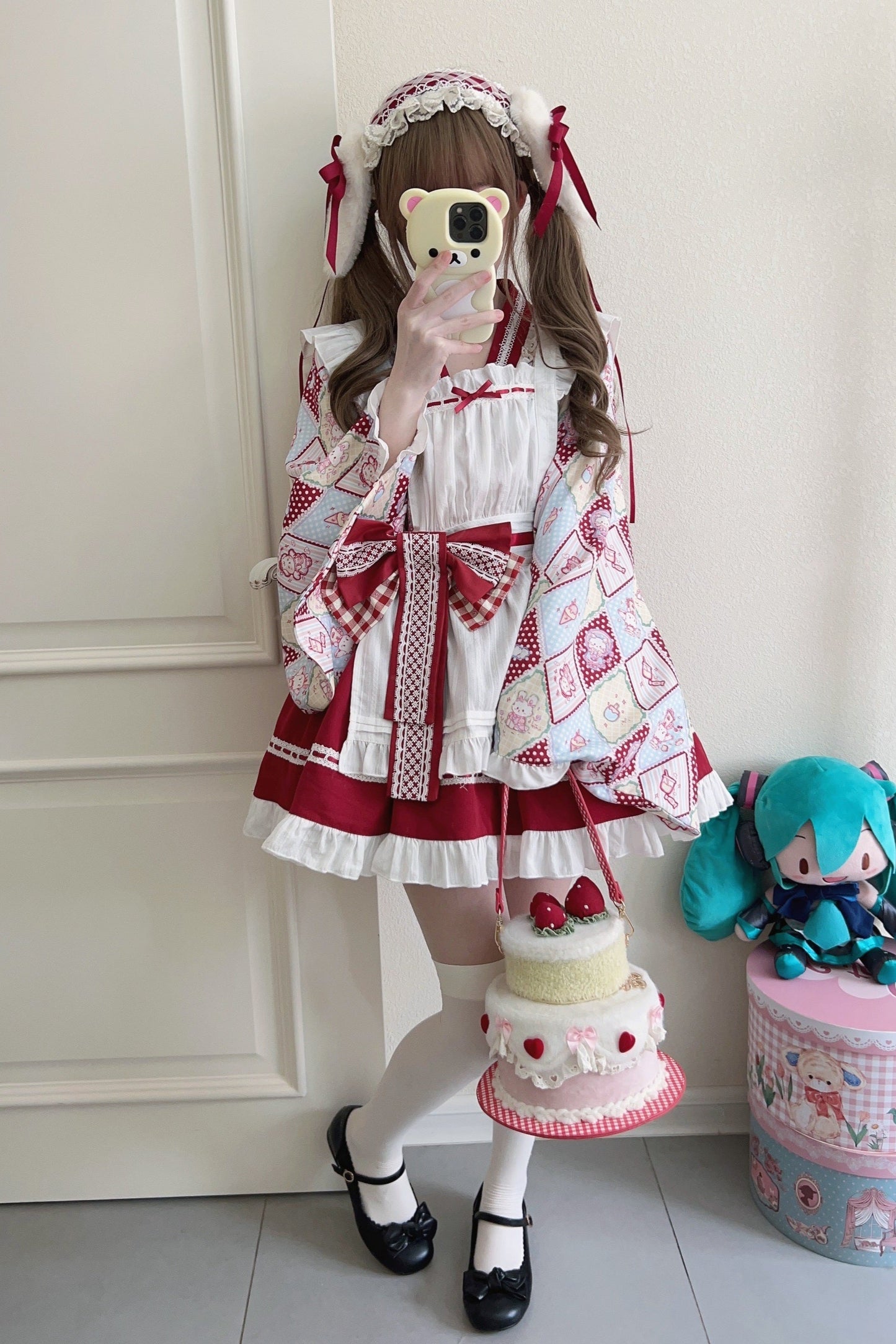 Retro Maid Cafe Japanese Lolita Set