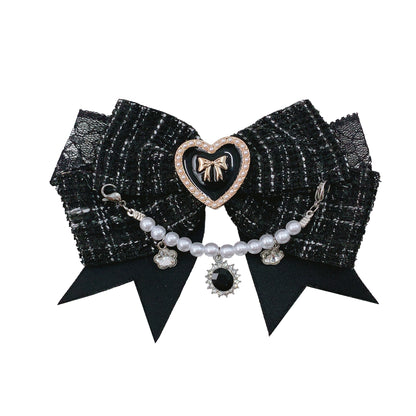 Mine off-the-shoulder shirt + checked skirt (with inner pants)