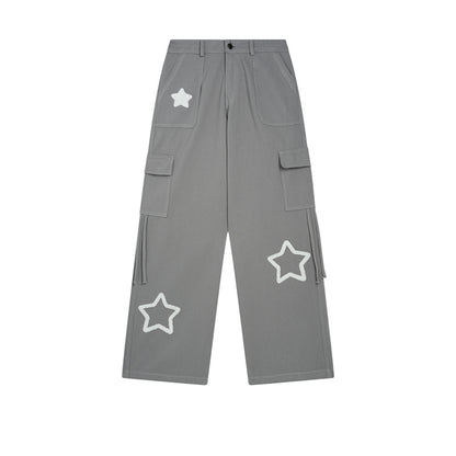 Dopamine Wear American Designstar Embroidery Straight Denim Pants