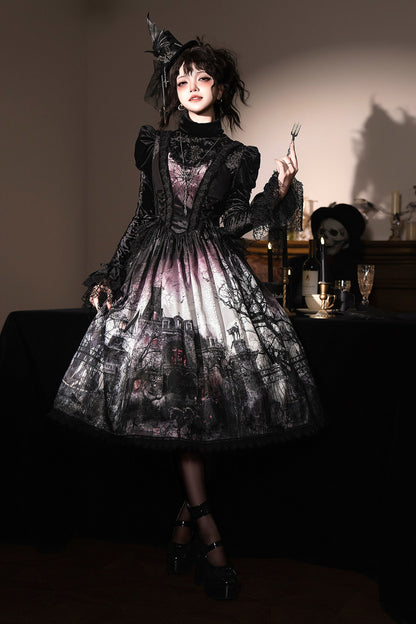 [Deadline for reservations: February 23] Horror House Spider Web Dark Gothic Suspended Dress