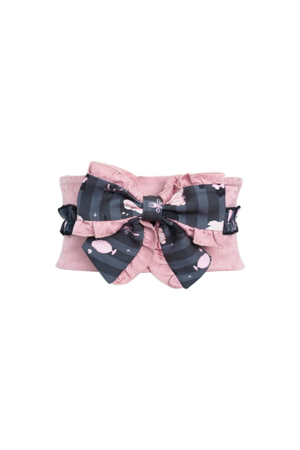 Japanese style top + cape + ribbon girdle + cake skirt