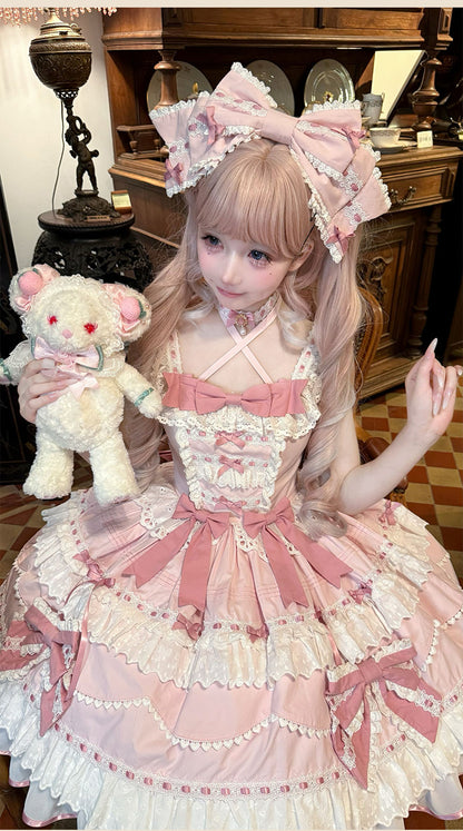 [Pre-order product] Lily's Tea Party Antique Lolita Dress Complete