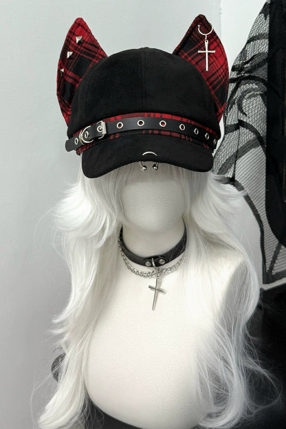 ドーベルマンチェックパンクハット