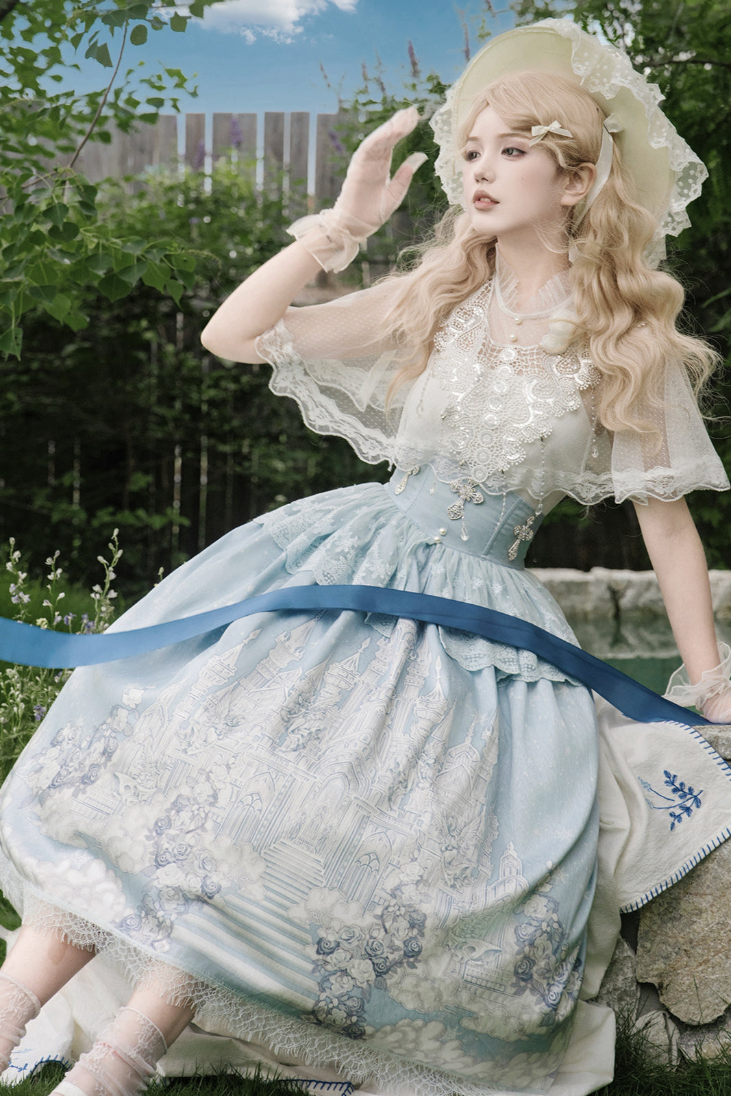 Elegant Princess Cape + Camisole + Skirt