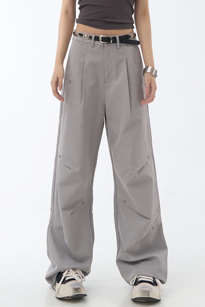 リラックスフィットプリーツレッグパンツ