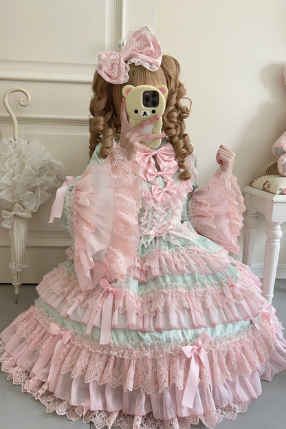 【予約商品】レースティアードロリータドレス