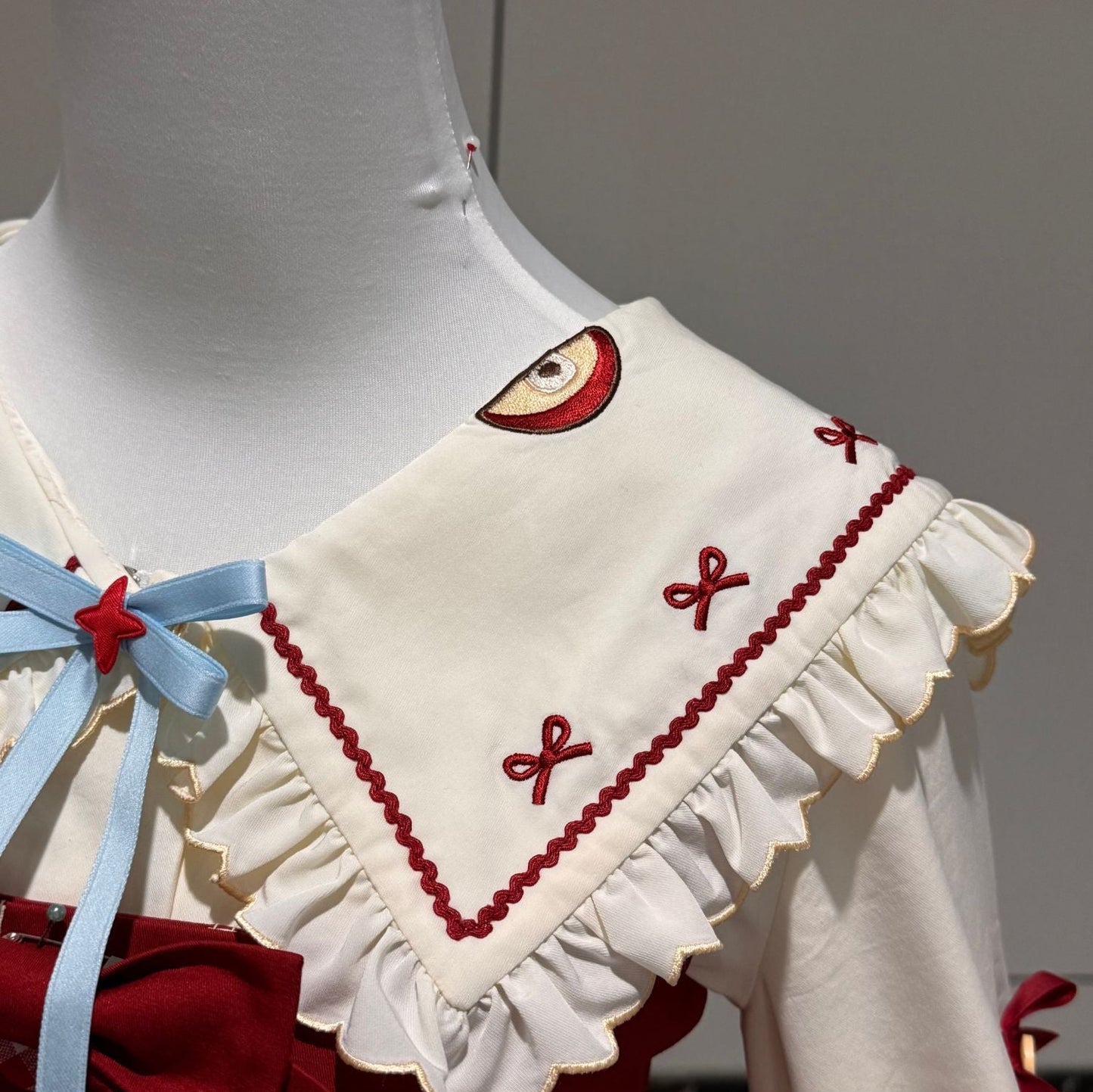 Fairy Tale Little Sheep Apple Balloon Clown Dress Suit + Accessories