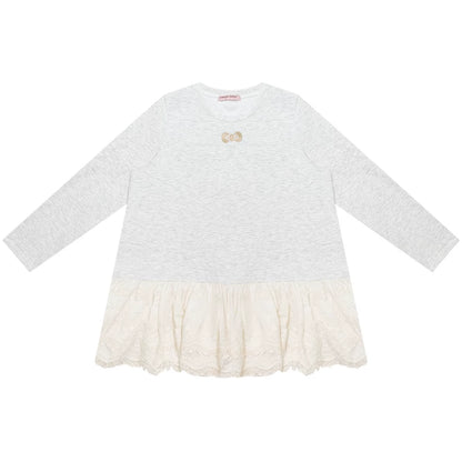 Retro Casual Lace Ribbon Top