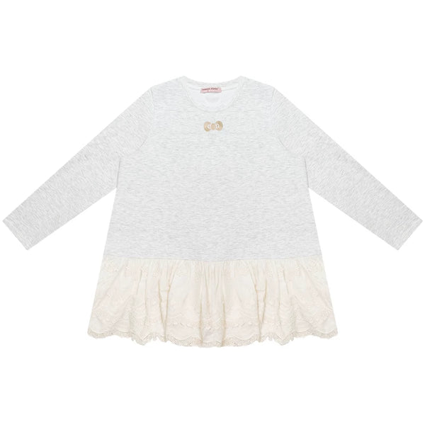 Retro Casual Lace Ribbon Top