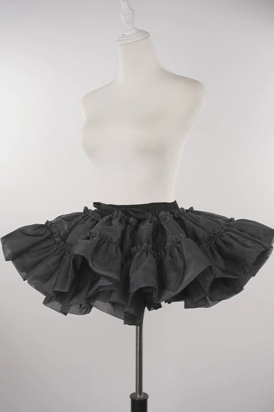 [Spot] 30cm black violent support Lolita Lolita skirt support boneless soft yarn cloud support petticoat canopy