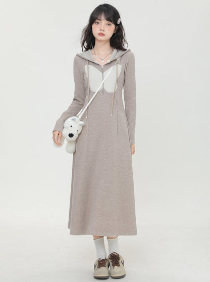 Butterfly Hooded Casual Dress