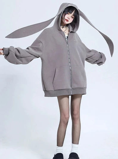 Jacket with 2025 bunny ears