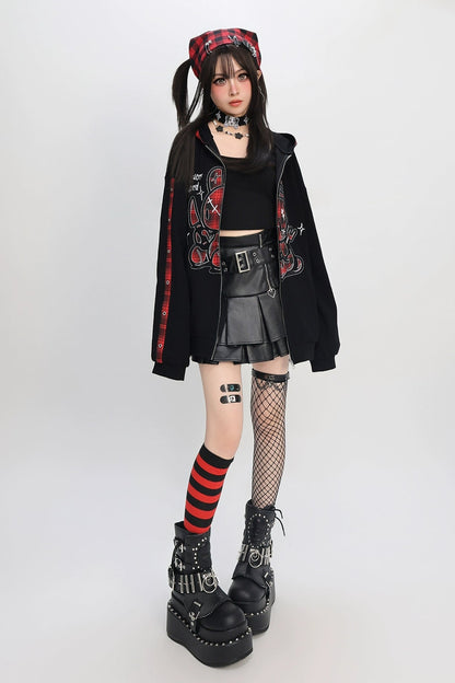 Dark mode loose parka