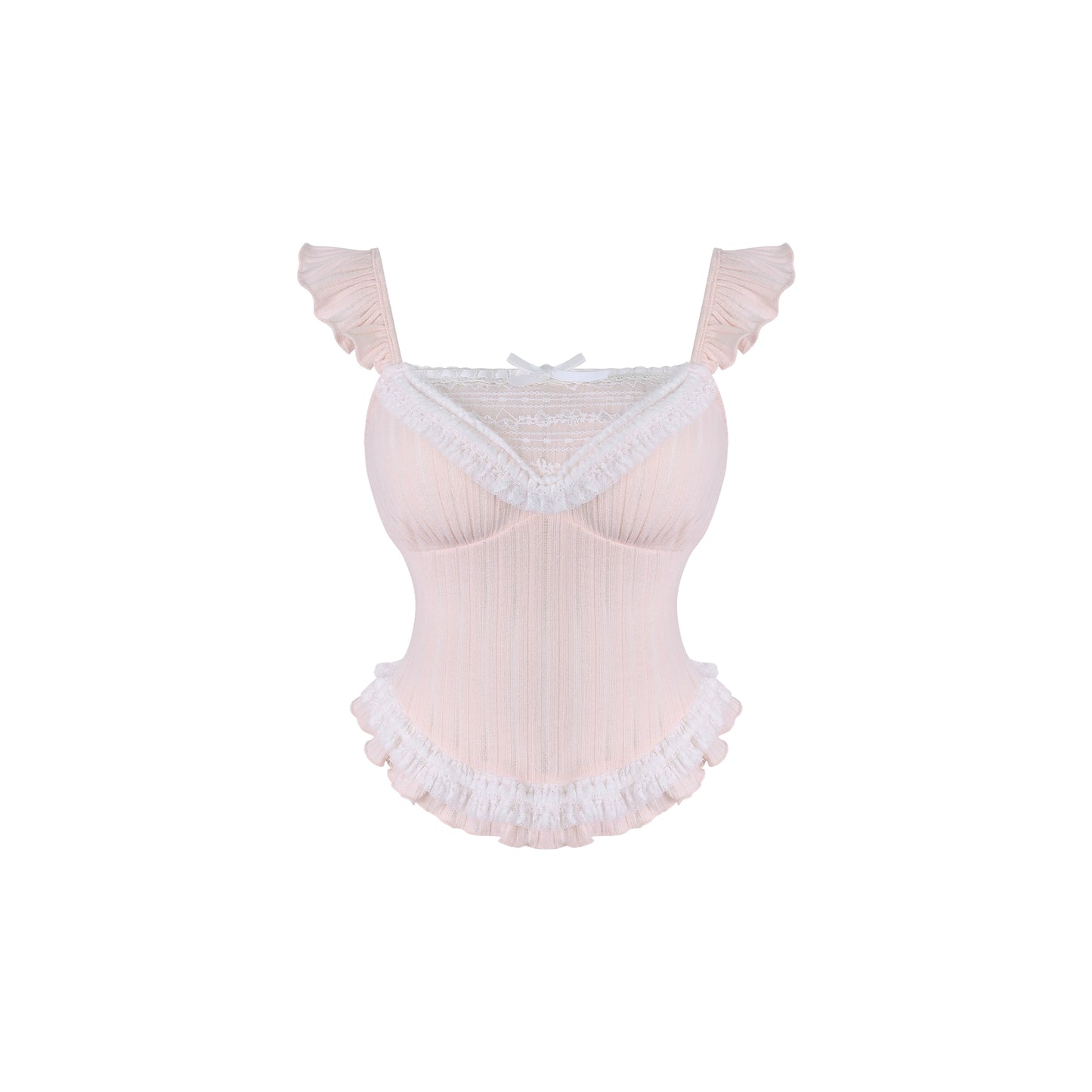 エーデルプラッシュジャケット +ニットサスペンダー +スカート