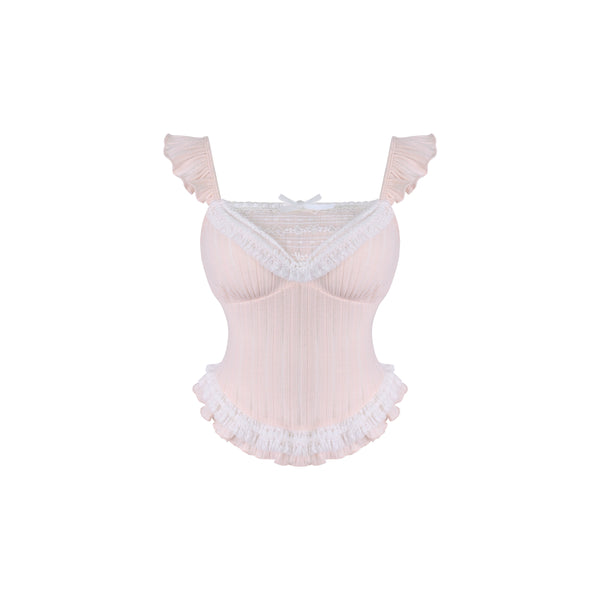 Edelplush Jacket +Knit Suspenders +Skirt